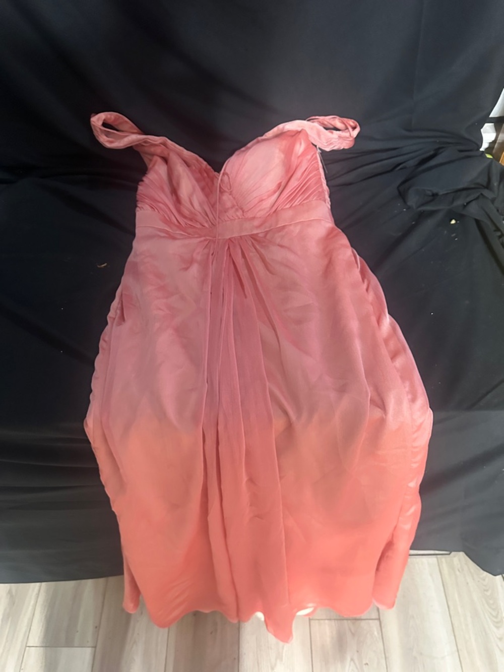 Women's Coral Pink Chiffon Dress-Jim hjelm occasions-NWT-size 12-#566